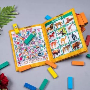 High quality soft touch fabric learning book for kids