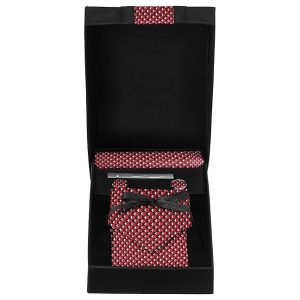 Men's Necktie, Cufflink, Pocket square and Tie Pin Combo