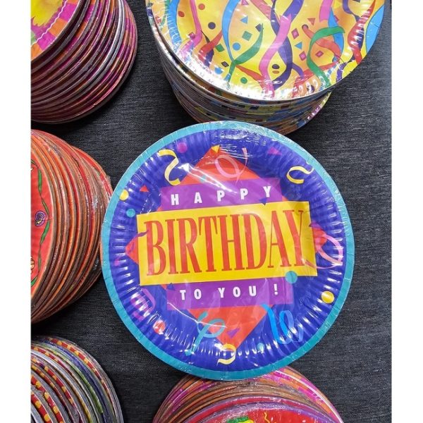 Origami Printed Disposable Paper Plates - Party Pack of 10 - Image 3
