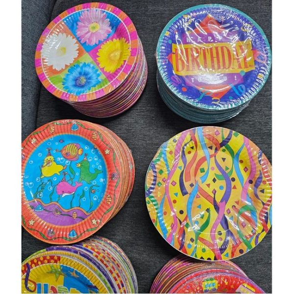 Origami Printed Disposable Paper Plates - Party Pack of 10 - Image 4