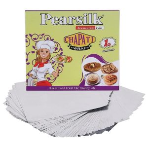 Pearsilk Pre-cut Aluminium Foil Sheets / Food Wrap sheets (1 KG)