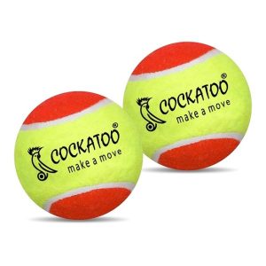 Cockatoo Light Weight Cricket Tennis Balls (Pack of 2)