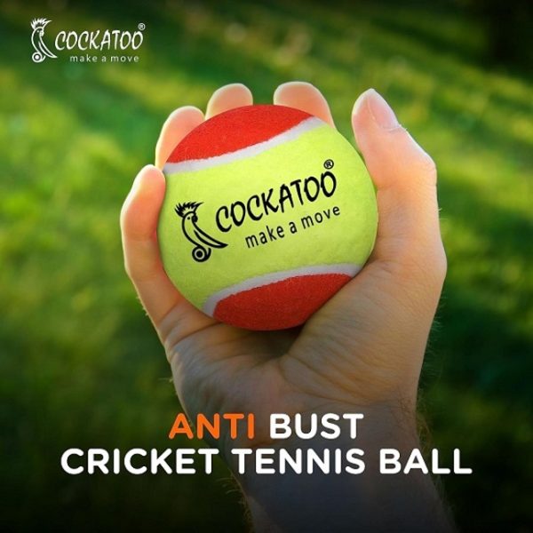 Cockatoo Light Weight Cricket Tennis Balls (Pack of 2) - Image 2