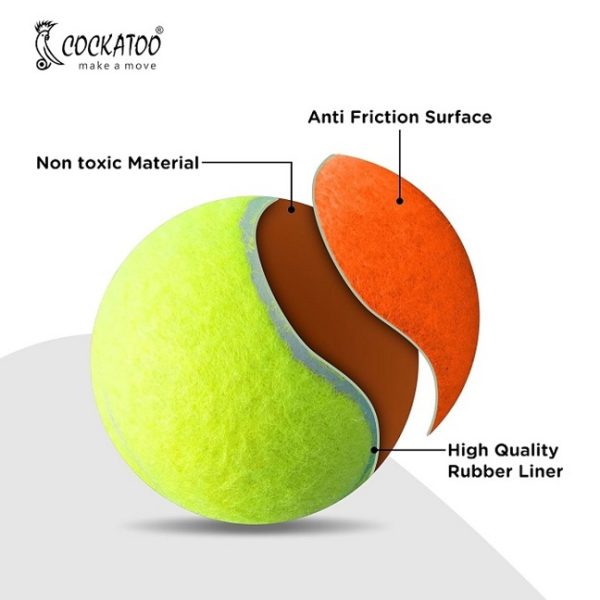 Cockatoo Light Weight Cricket Tennis Balls (Pack of 2) - Image 3