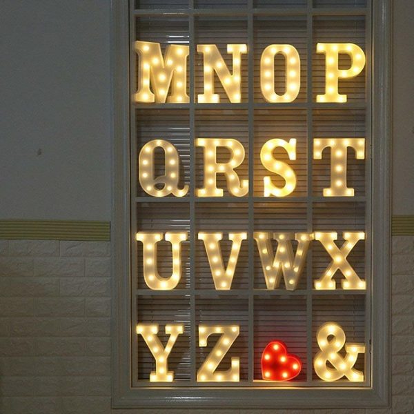 Alphabet LED Letter Lights for birthday / parties / decoration (8.5 inch) - Image 3
