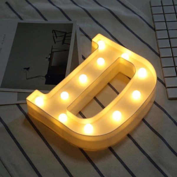 Alphabet LED Letter Lights for birthday / parties / decoration (8.5 inch) - Image 4