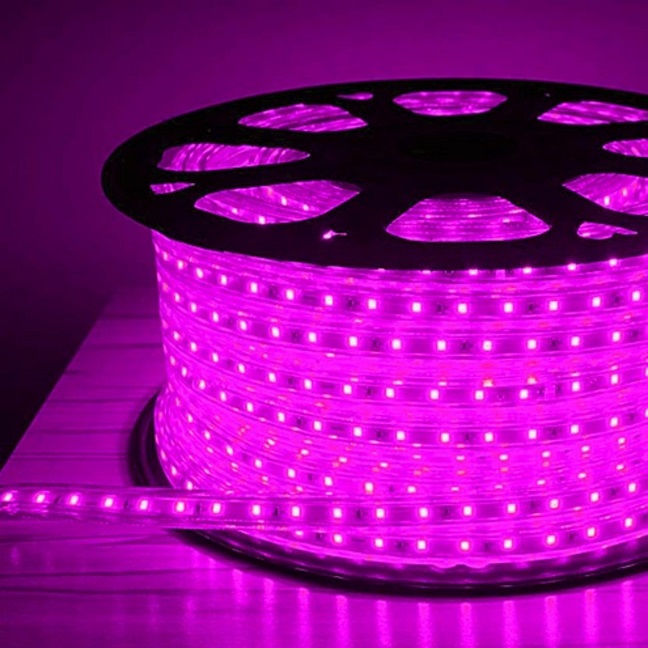 10 Meter Waterproof LED Rope Light (Pink) - Image 3