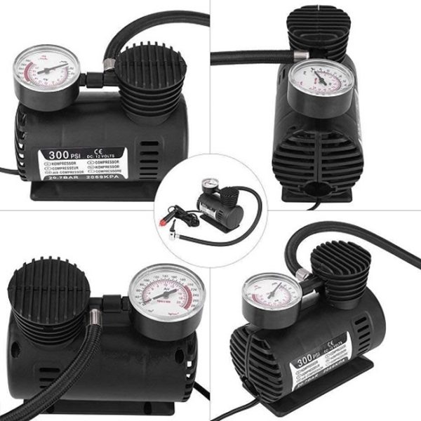 300 PSI 12 Volt  Electric Air Compressor for car, Bike, Football, Basketball - Image 2