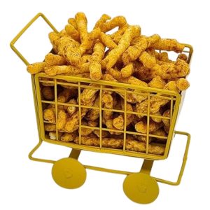 Metal Shopping Cart Shape Platter Trolley for Kitchen / Dinning Table / Serving Platte