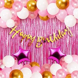 Birthday party decoration combo (Pink)