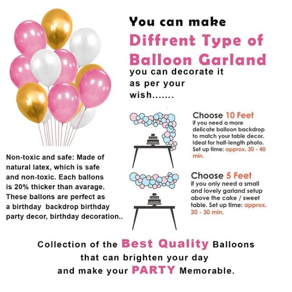 Birthday party decoration combo (Pink) - Image 3