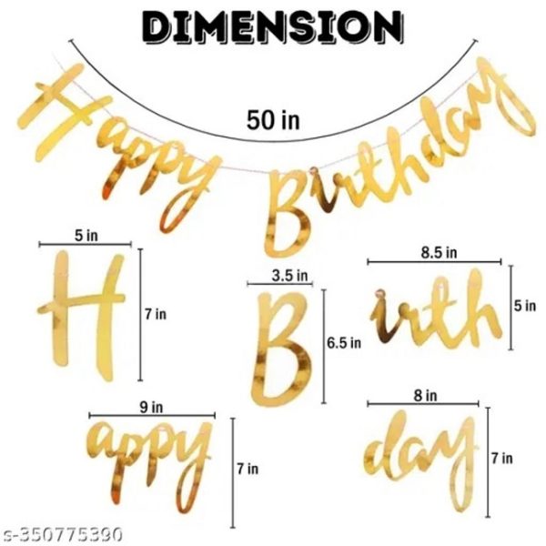 Birthday party decoration combo with Curtain & LED light (BPDC6) - Image 3