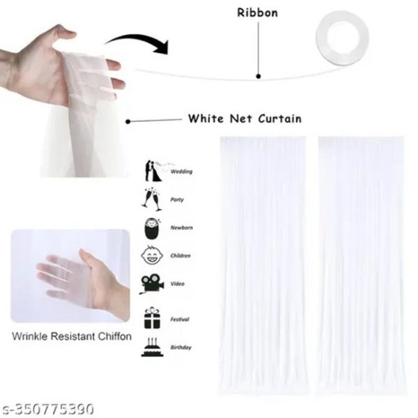 Birthday party decoration combo with Curtain & LED light (BPDC6) - Image 4