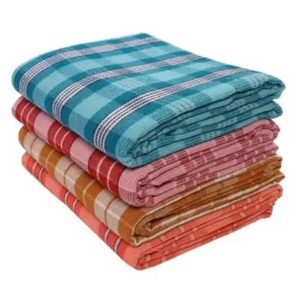 480 GSM Large Size Non-Terry Cotton Bath Towel (75 cm X 150 cm) - 1 Piece