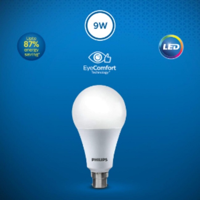 Philips 9-Watts B22 LED Cool Day White LED Bulb (Ace Saver) - Image 2