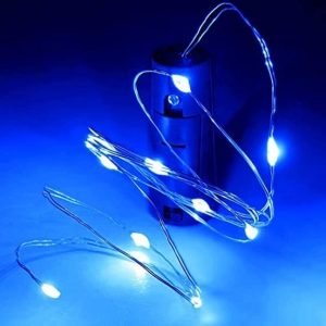 Battery operated cork string light (2 meter) - Blue
