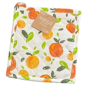 Mabelle 100% Cotton Heat Resistant Pot Holder / Quilted Hot Pad for Kitchen (1 piece)