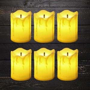 Flameless and Smokeless Decorative Melting LED Premium Tea Light Candle (1 piece)