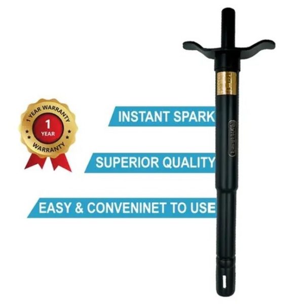 Stainless Steel Matt Finish Long Gas Lighter - Image 2