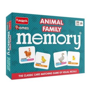 Funskool Memory Animal Family Educational matching picture game (3+ years)