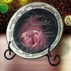 Archies Dear Daughter Quotation Decorative Plate