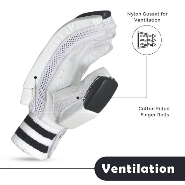 GK Match Lite Cricket Batting Gloves for Men / Youth - Image 3