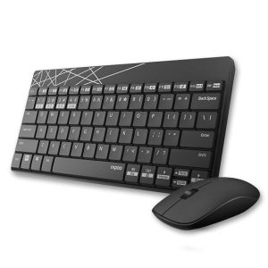 Rapoo 8000M Wireless Multi-Mode Keyboard & Mouse Combo (Black)