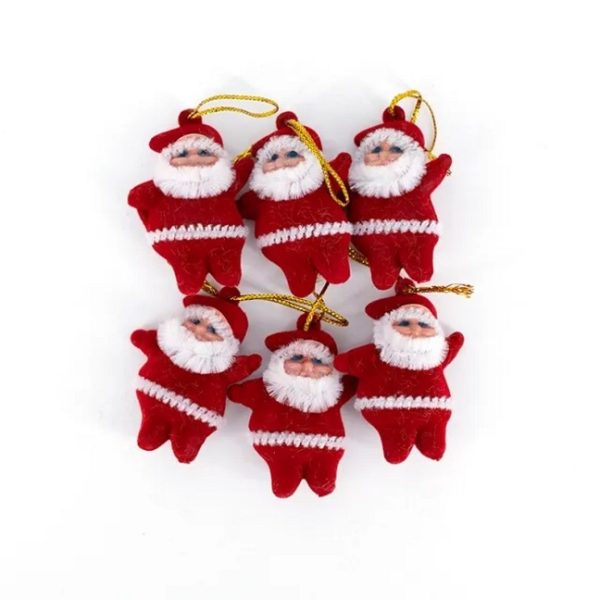 Christmas Tree Decor RED SANTA (Pack of 6) - Image 3