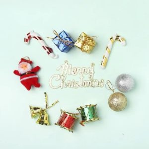 Christmas Assorted Decoration Set For Tree - Set of 6