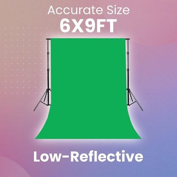 Professional Green Screen Backdrop for Photography Background/ Game Live Steaming / Video Conference (6 x 9 Feet) - Image 4