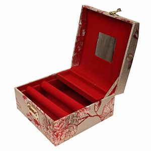 Beautiful Wooden Vanity Box / Cosmetic Organizer with Number Lock System
