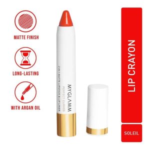 MyGlamm Perfect Curves Matte Lip Crayon - Soleil (3.7g)