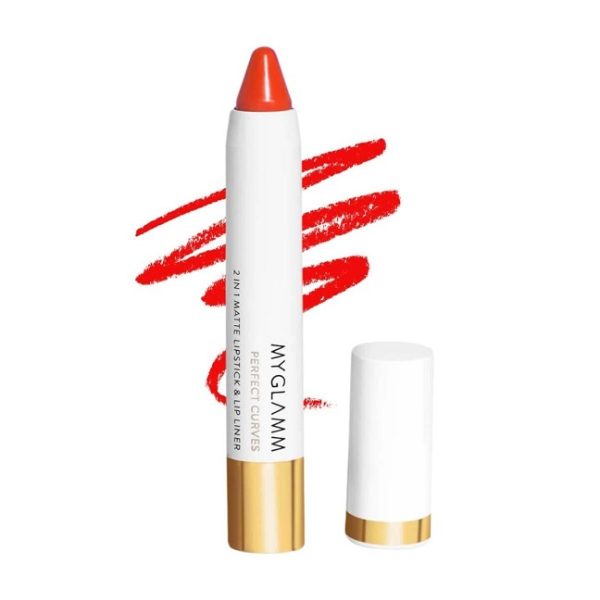 MyGlamm Perfect Curves Matte Lip Crayon - Soleil (3.7g) - Image 2