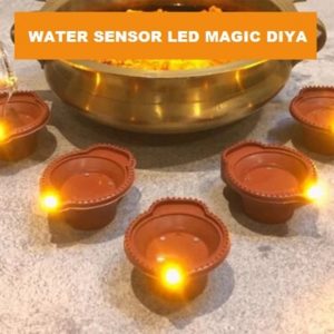 Water sensing LED Magic Diya (just add water and it will glow) - 1 piece