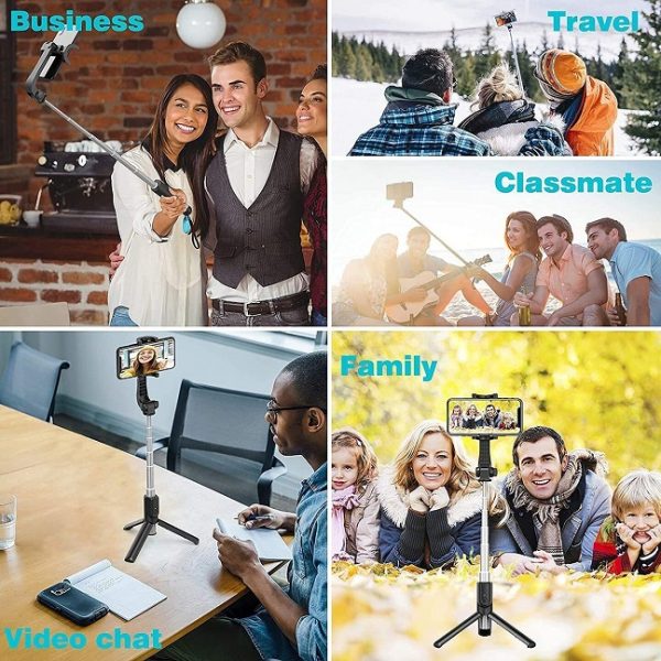 R1 3-in-1 Multifunctional Selfie-Stick with Remote & Tripod Stand - Image 3