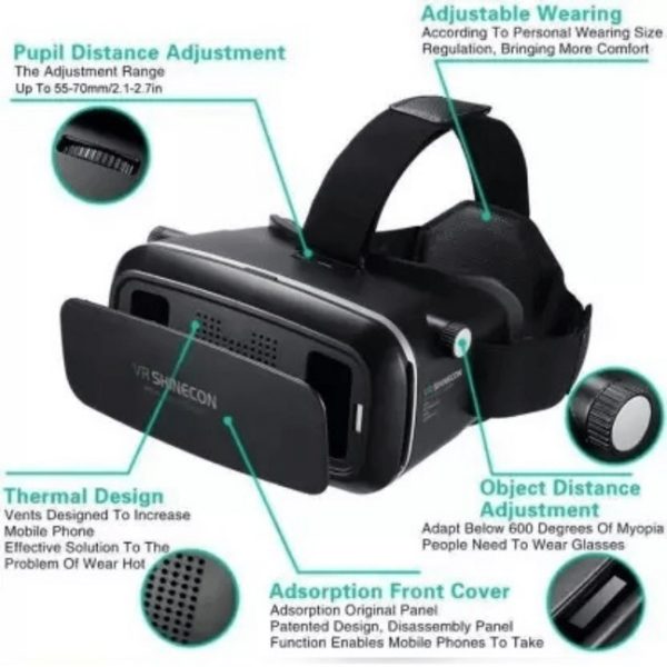 VR Shinecon Virtual Reality Headset / 3D VR Glasses - Image 4