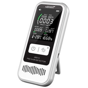 JMS13 6 In 1 Multifunctional Air Quality Monitor (PM 2.5, PM 1.0, PM 10, HCHO, CO2, Temperature & Humidity)
