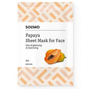 Papaya sheet mask for face