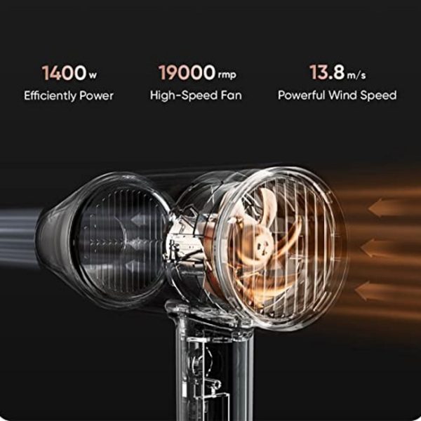 Realme Hair Dryer with Ionic Technology, Dual Temperature & Speed Settings (1400 Watts) - Image 3