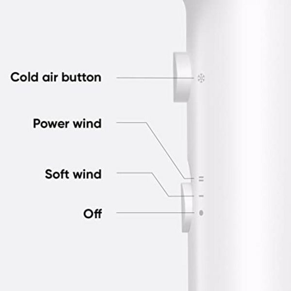 Realme Hair Dryer with Ionic Technology, Dual Temperature & Speed Settings (1400 Watts) - Image 4
