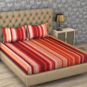 Home Furnishing 104 TC Cotton Double Printed Bedsheet