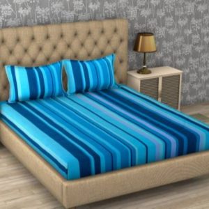 Home Furnishing 104 TC Cotton Double Printed Bedsheet