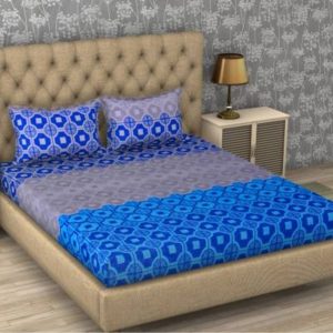 Home Furnishing 104 TC Cotton Double Printed Bedsheet