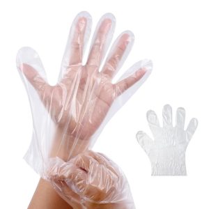 Disposable Transparent Hand Gloves (Pack of 100)