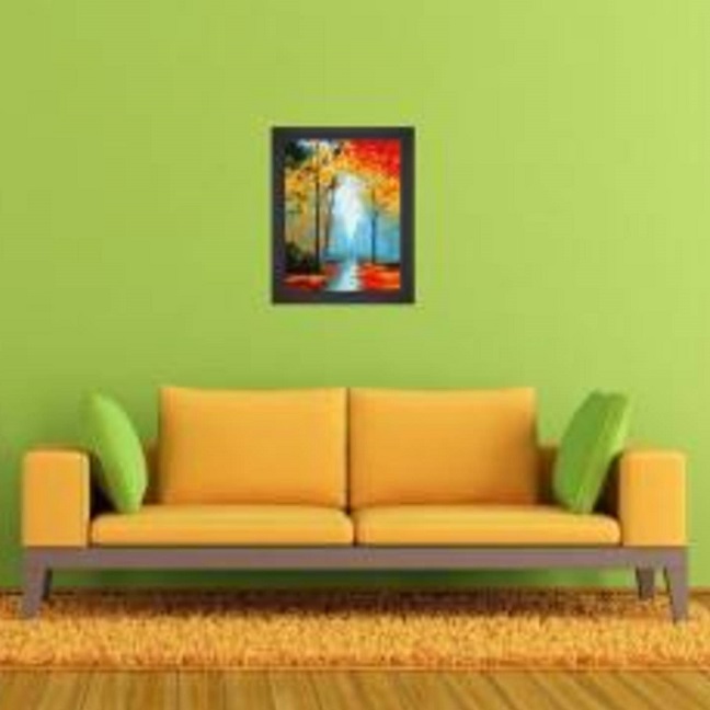 Natural Art Canvas Painting with Frame - Image 2