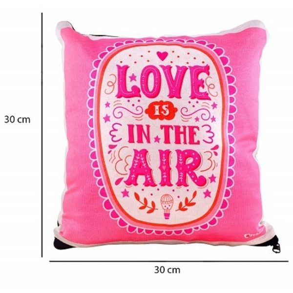 Love is in the air Cushion with Filler (30 x 30 cm) - Image 2