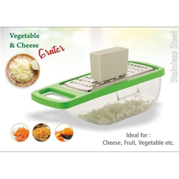 Mini Vegetable and Cheese Grater with Container - Image 2
