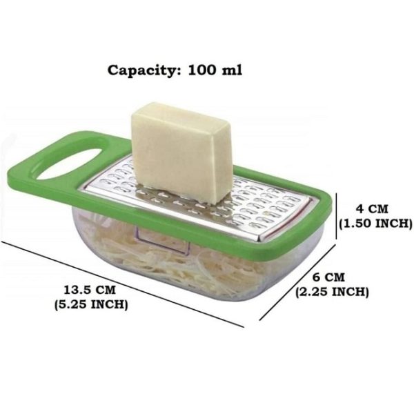 Mini Vegetable and Cheese Grater with Container - Image 3