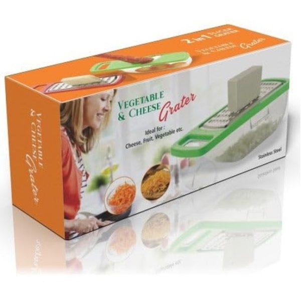 Mini Vegetable and Cheese Grater with Container - Image 4