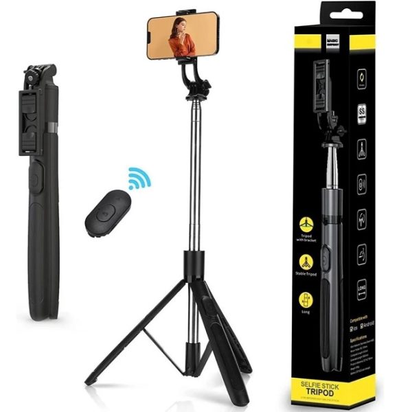 Q05 Model Extra-Long Selfie Stick with Tripod Stand (61 inch/156 cm)